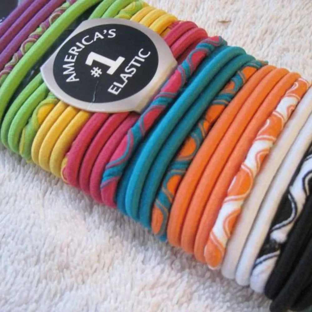 Citrus Twist Hair Accessory Set So Sleek Hair Brush Elastic Ponytailer Bands